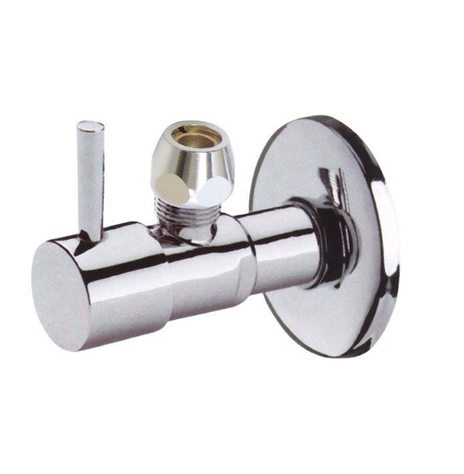 BD - Design-Upper hoekstopkraan 1/2 x 3/8 (10 mm knel) Chroom