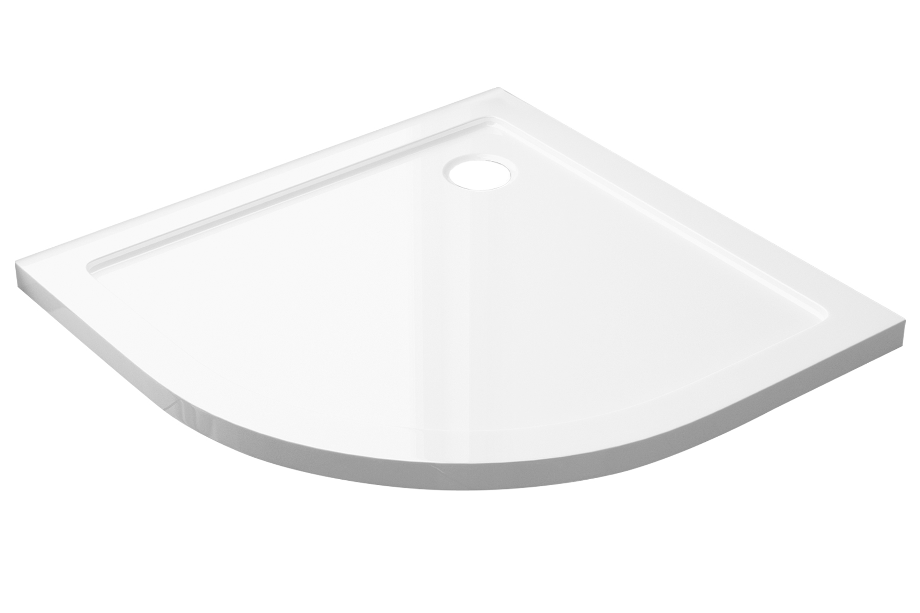 BD - Dona lage douchebak 1/4 rond 100x100x4cm R=550