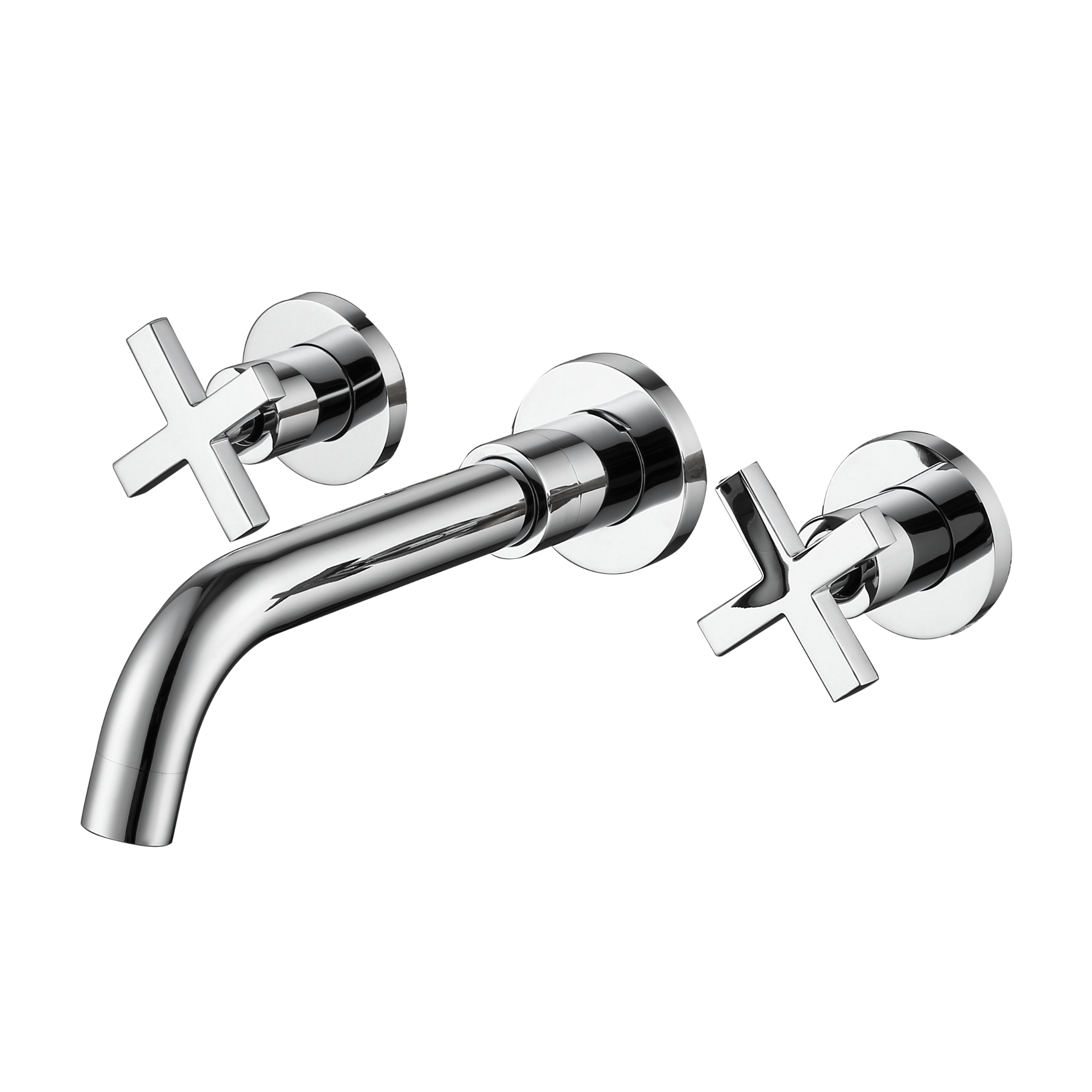 BD - Chrome New-Jax 3-gats inbouw-wandmengkraan