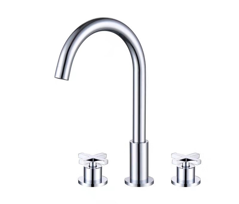 BD - New-Jax 3-gats staande wastafelkraan