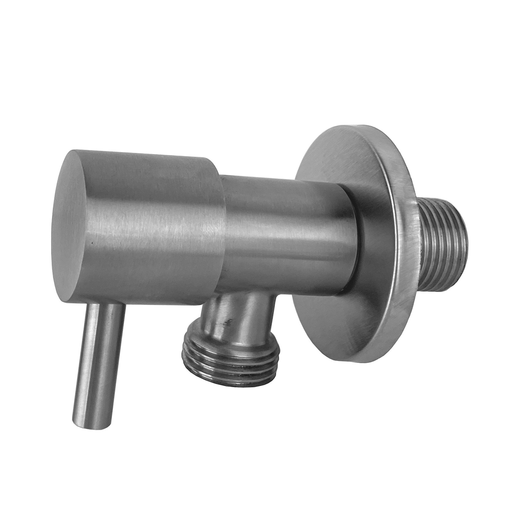 BD - Ore hoekstopkraan 1/2x1/2 RVS-304