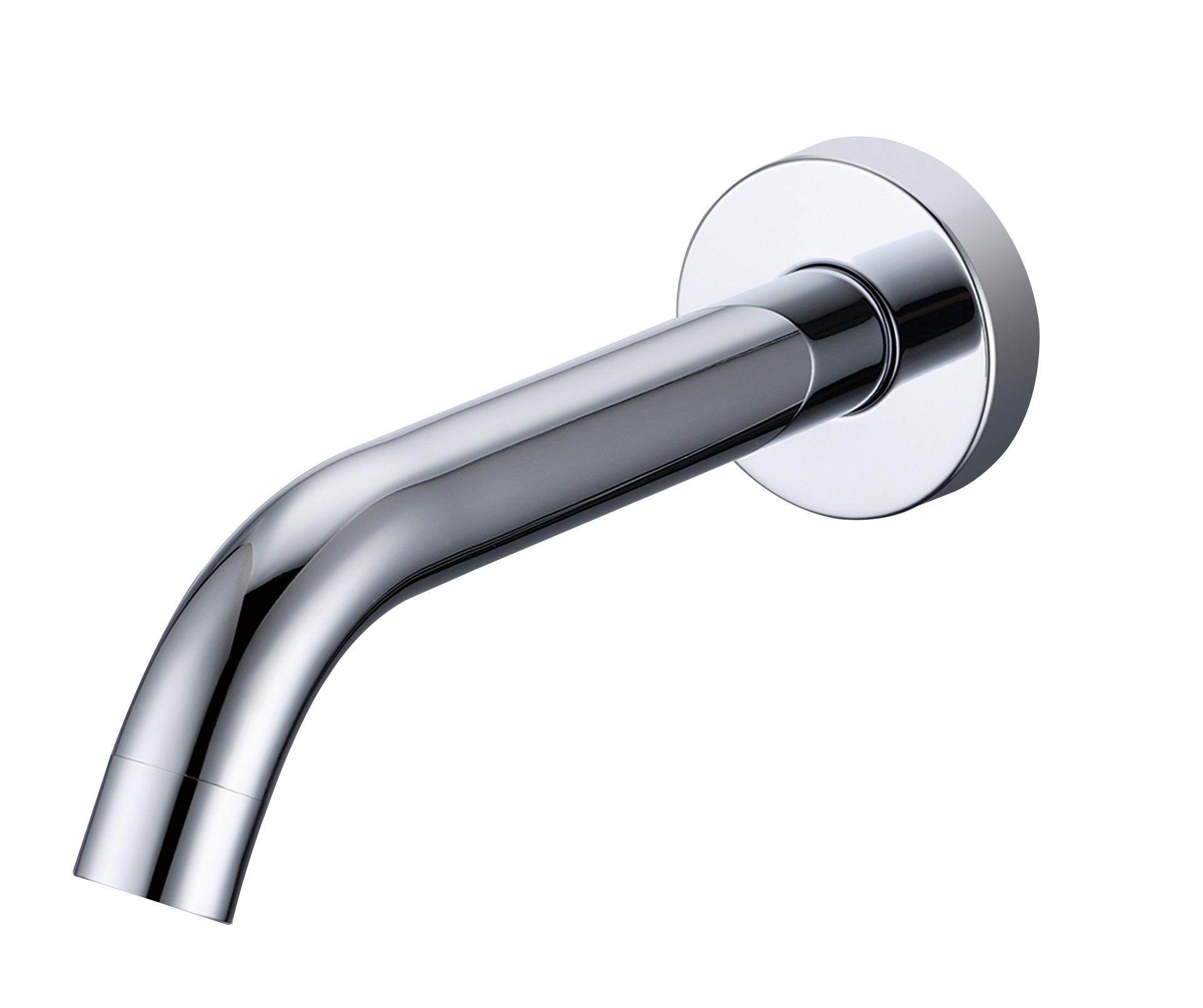 BD - Chrome losse muuruitloop 1/2x 20 cm + rozet