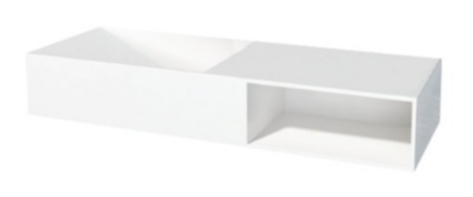 BD - Gruna wastafel Just-Solid 120x42x20cm