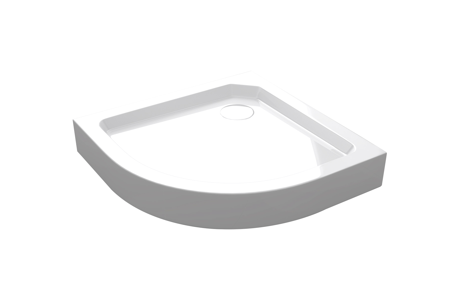 BD - Project opbouwdouchebak 1/4-Rond 80x80x14 cm R=550