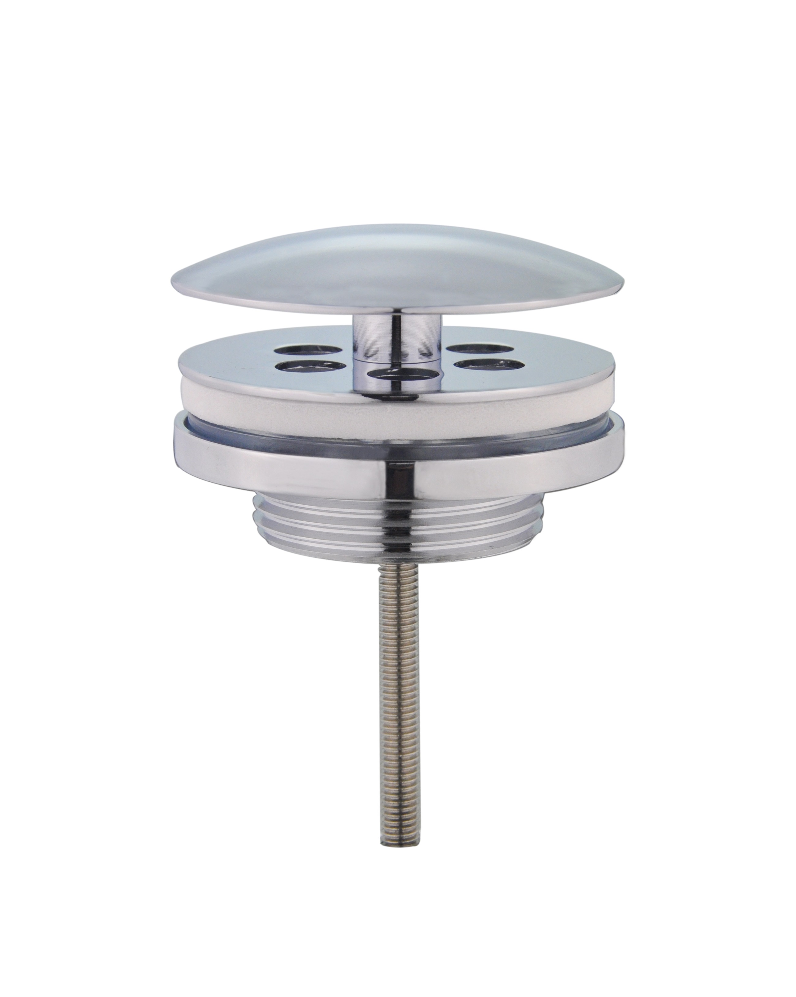 BD - Chrome Low fontein afvoerplug 5/4