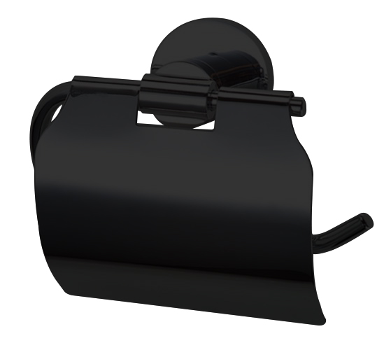 BD - Nero toiletrolhouder met klep mat-zwart