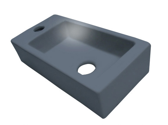 BD - Mini-Block fontein antraciet-grijs Links 36x18x9cm