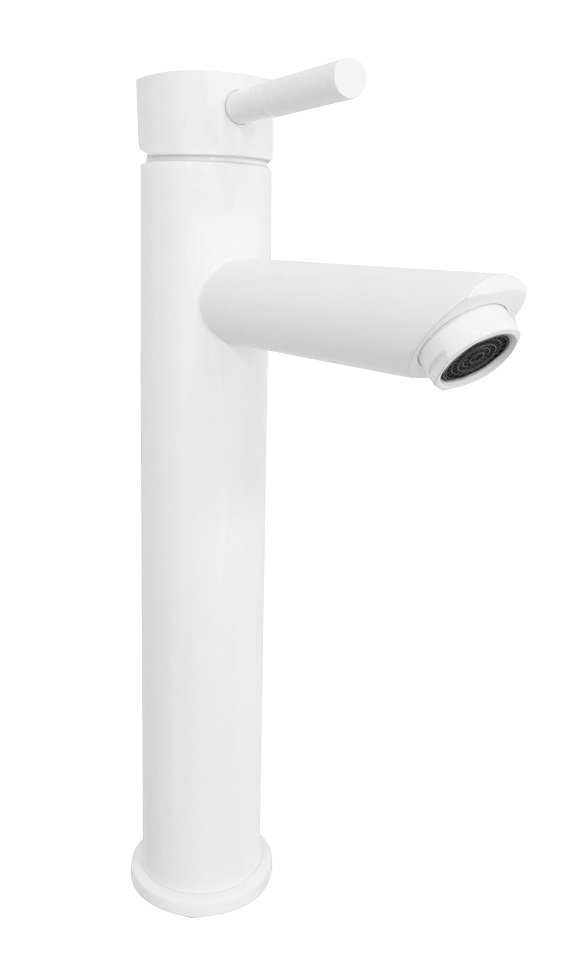 BD - MotionXXL-White hoge wastafelmengkraan RVS mat-wit