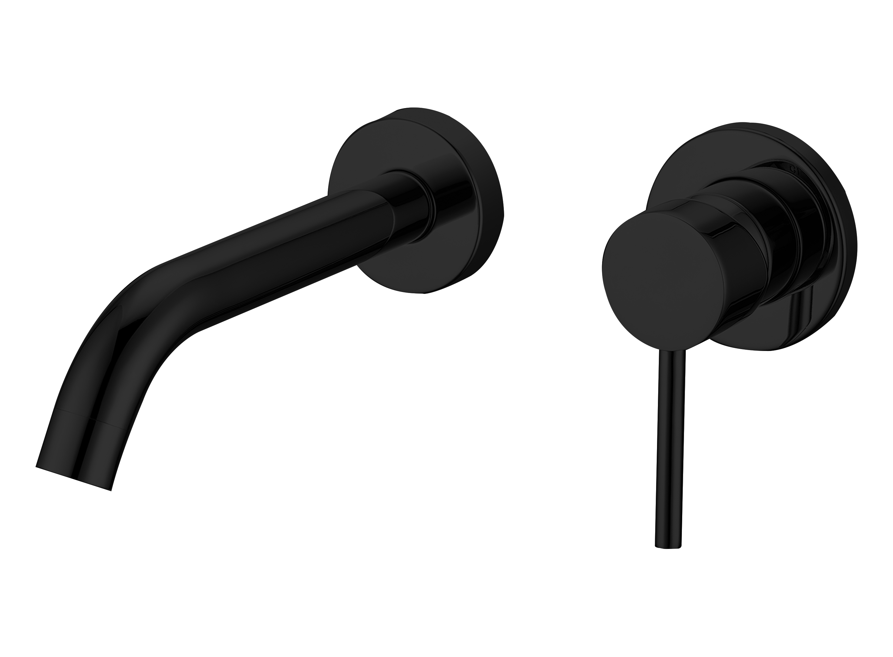 BD - Nero-Lara inbouw-wandmengkraan uitl=20cm mat-zwart