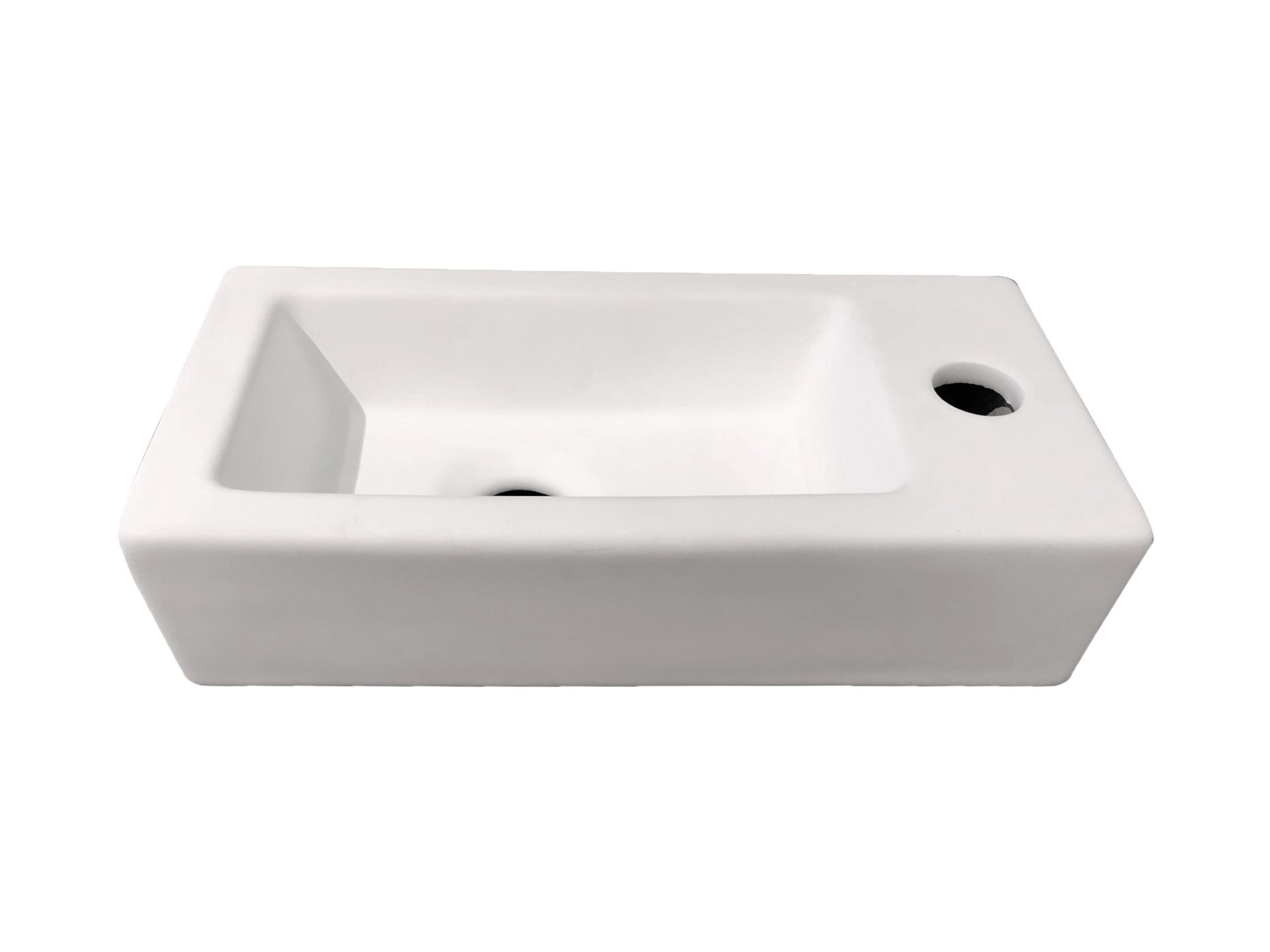 BD - Farnetta fontein Rechts 37x18x9cm mat-wit