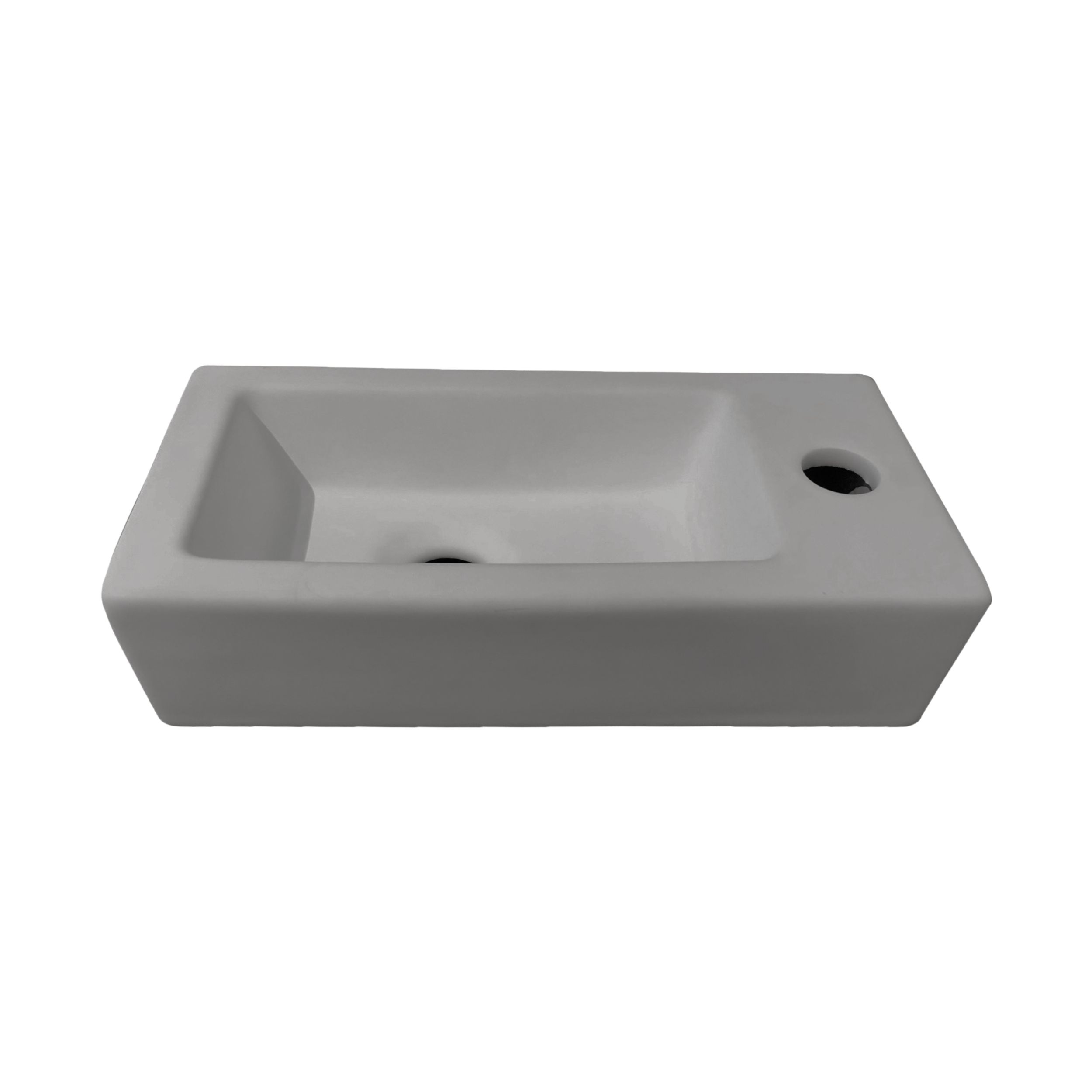 BD - Farnetta fontein Rechts 37x18x9cm mat-grijs