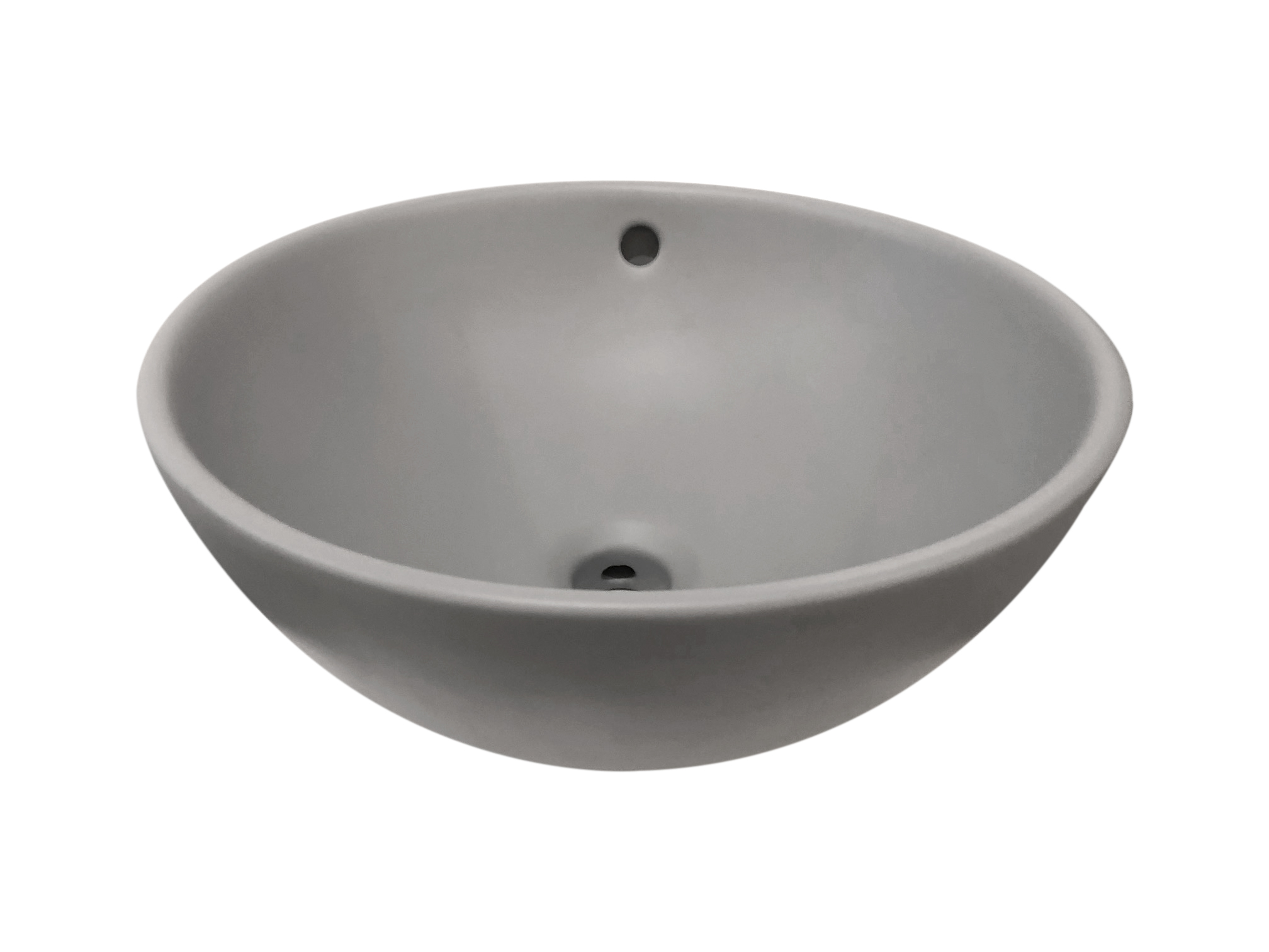 BD - Ancona opbouw-waskom mat-grijs Diameter =38cm H=16cm