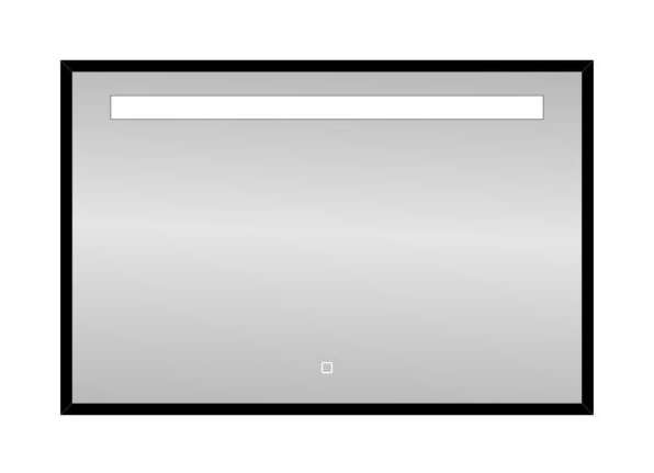 BD - Nero Black-Miracle LED spiegel B=100cm x H=80cm mat-zwart
