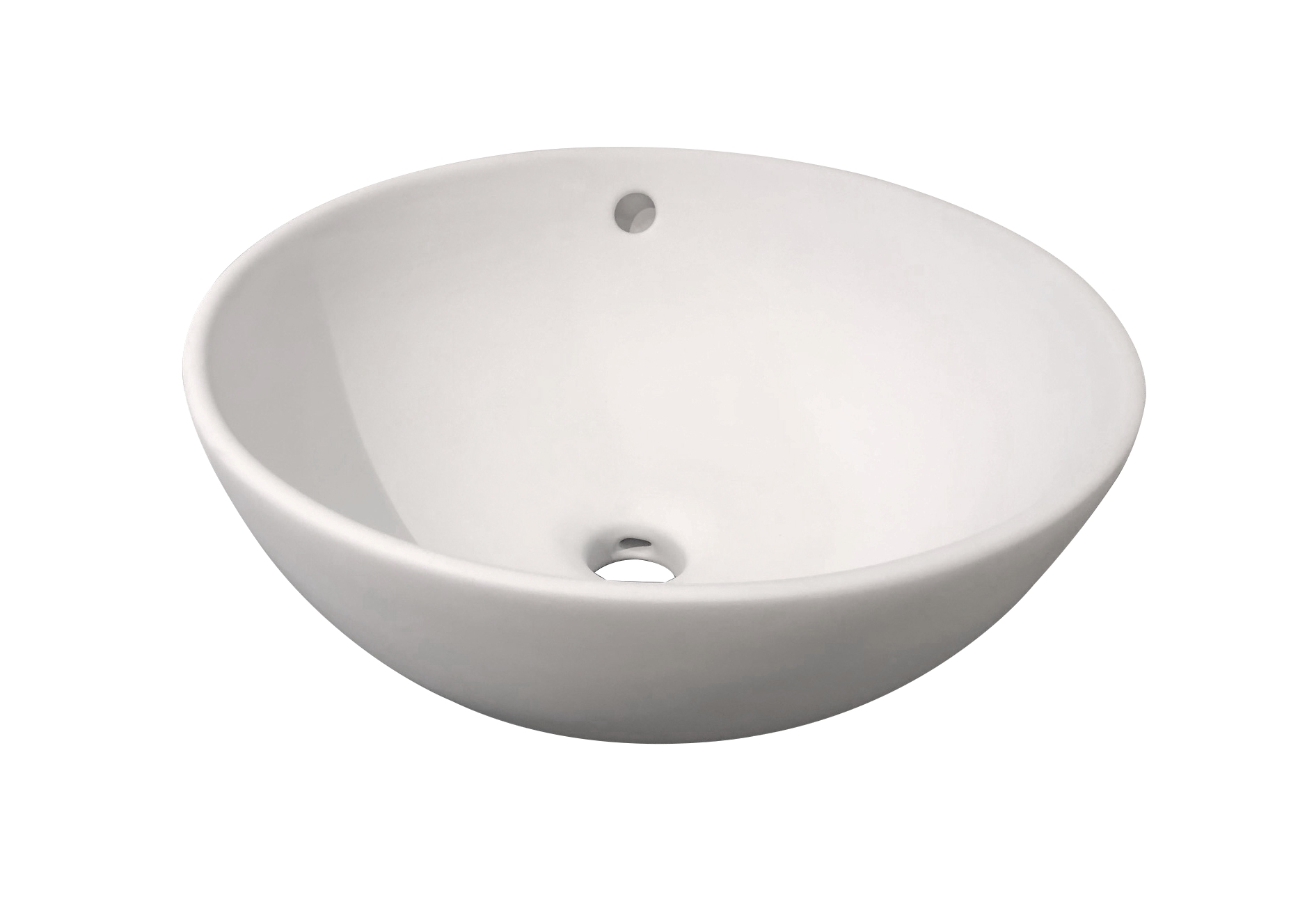 BD - Ancona opbouw-waskom mat-wit Diameter =38cm H=16cm