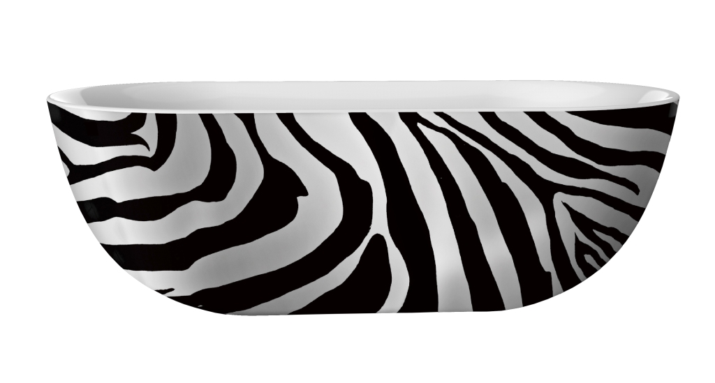BD - Color-Zebra vrijstaand bad 180x86x60cm