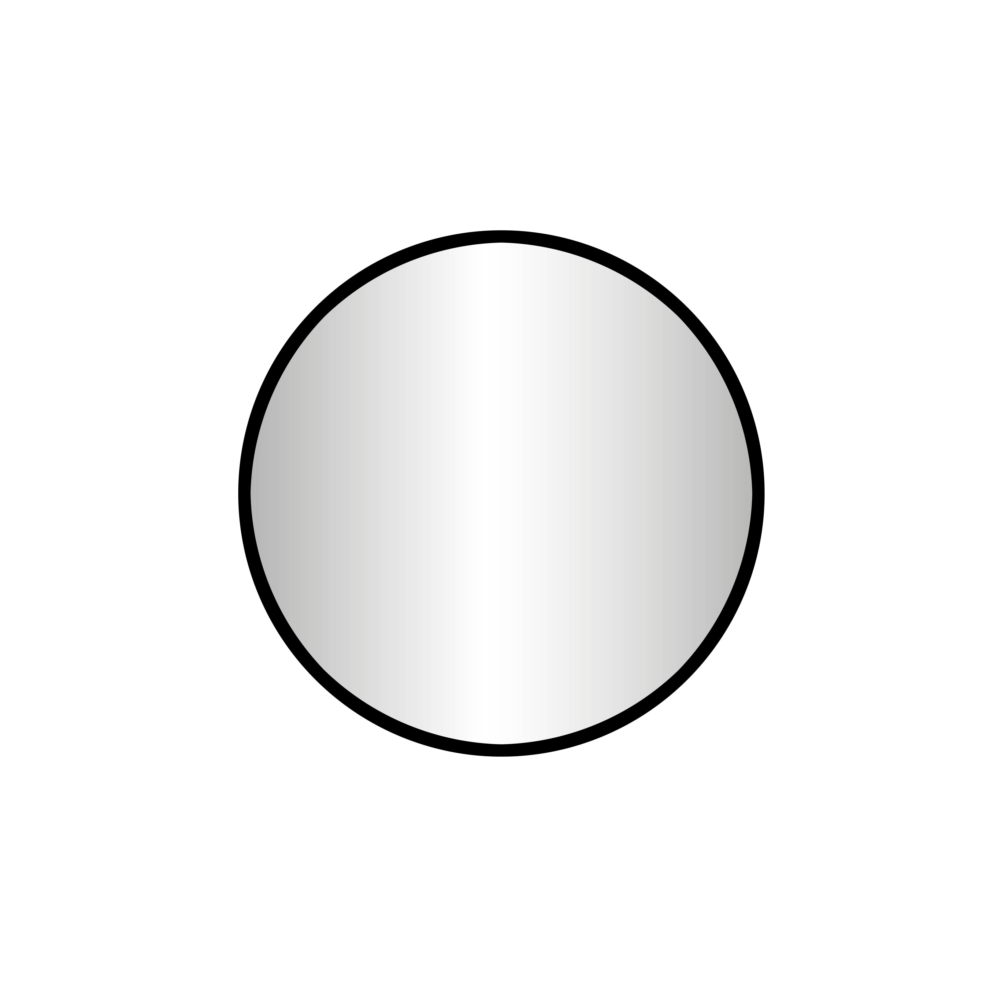 BD - Goslar-Nero ronde spiegel Diameter 60cm mat-zwart