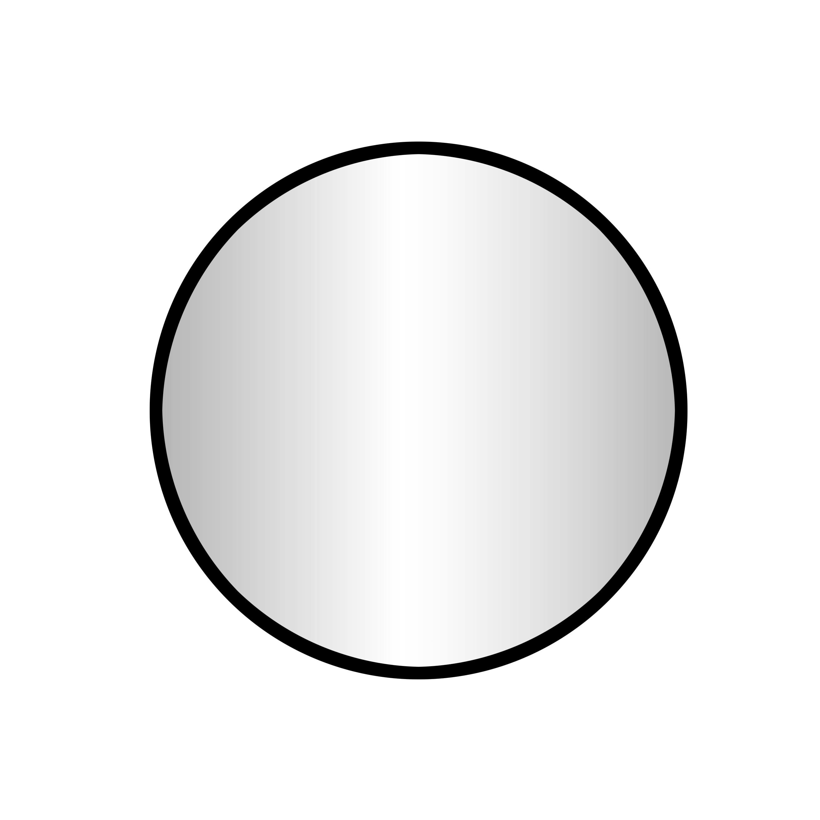 BD - Goslar-Nero ronde spiegel Diameter 100cm mat-zwart