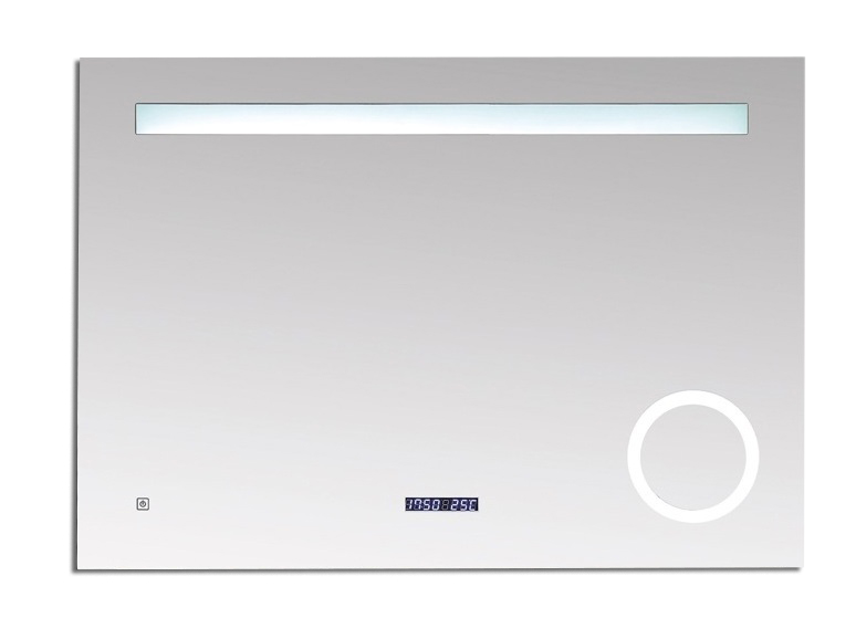 BD - Spiegel Linet incl. klok & vergroting B=100 x H=70cm