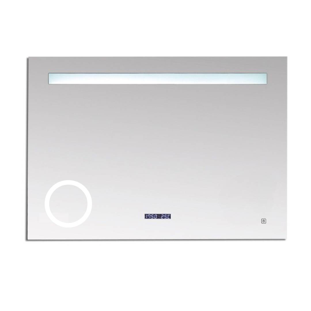 BD - Spiegel Linet incl. klok & vergroting B=120 x H=70cm