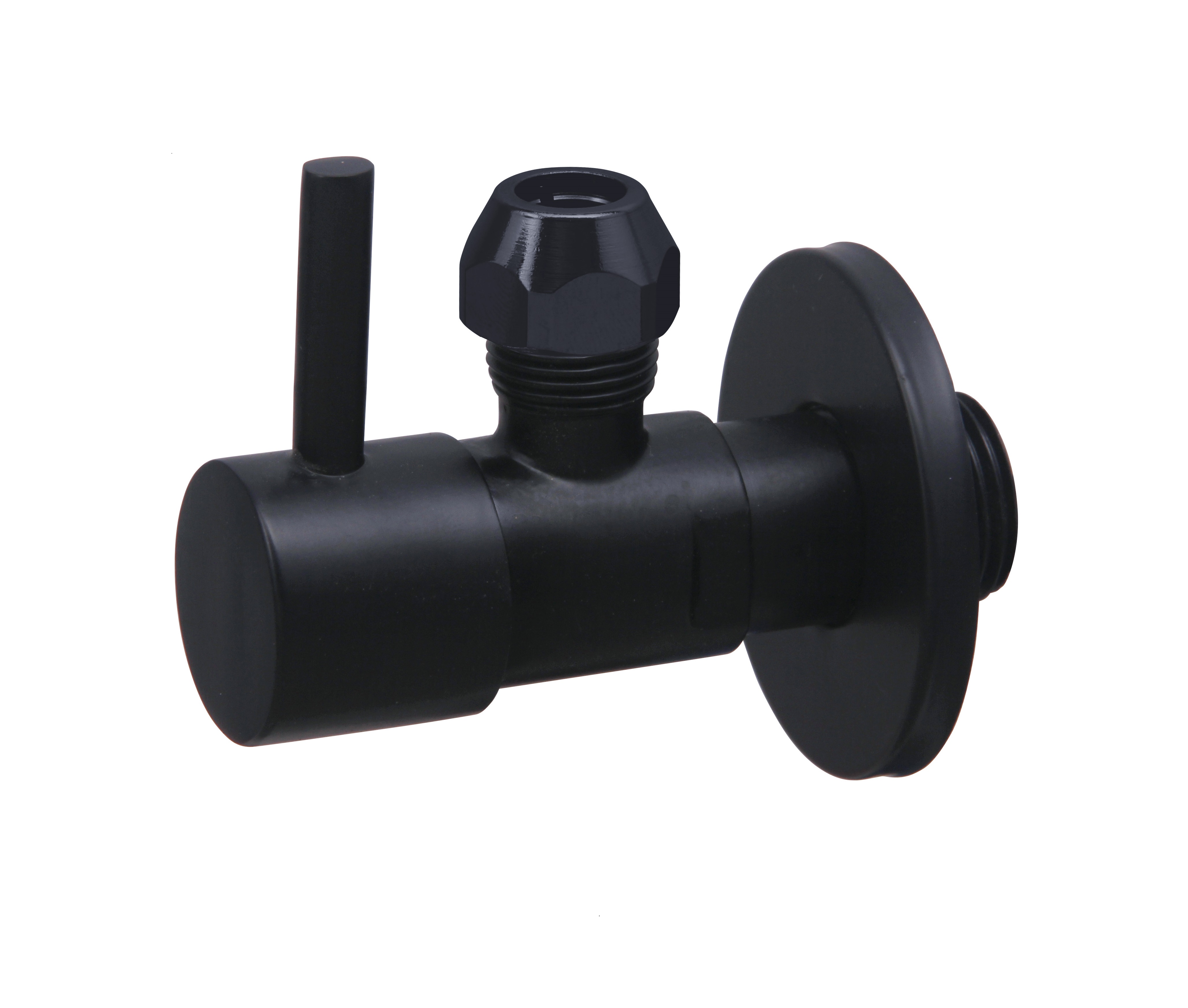 BD - Nero-Solara hoekstopkraan 1/2 x 3/8 (10 mm knel) mat-zwart