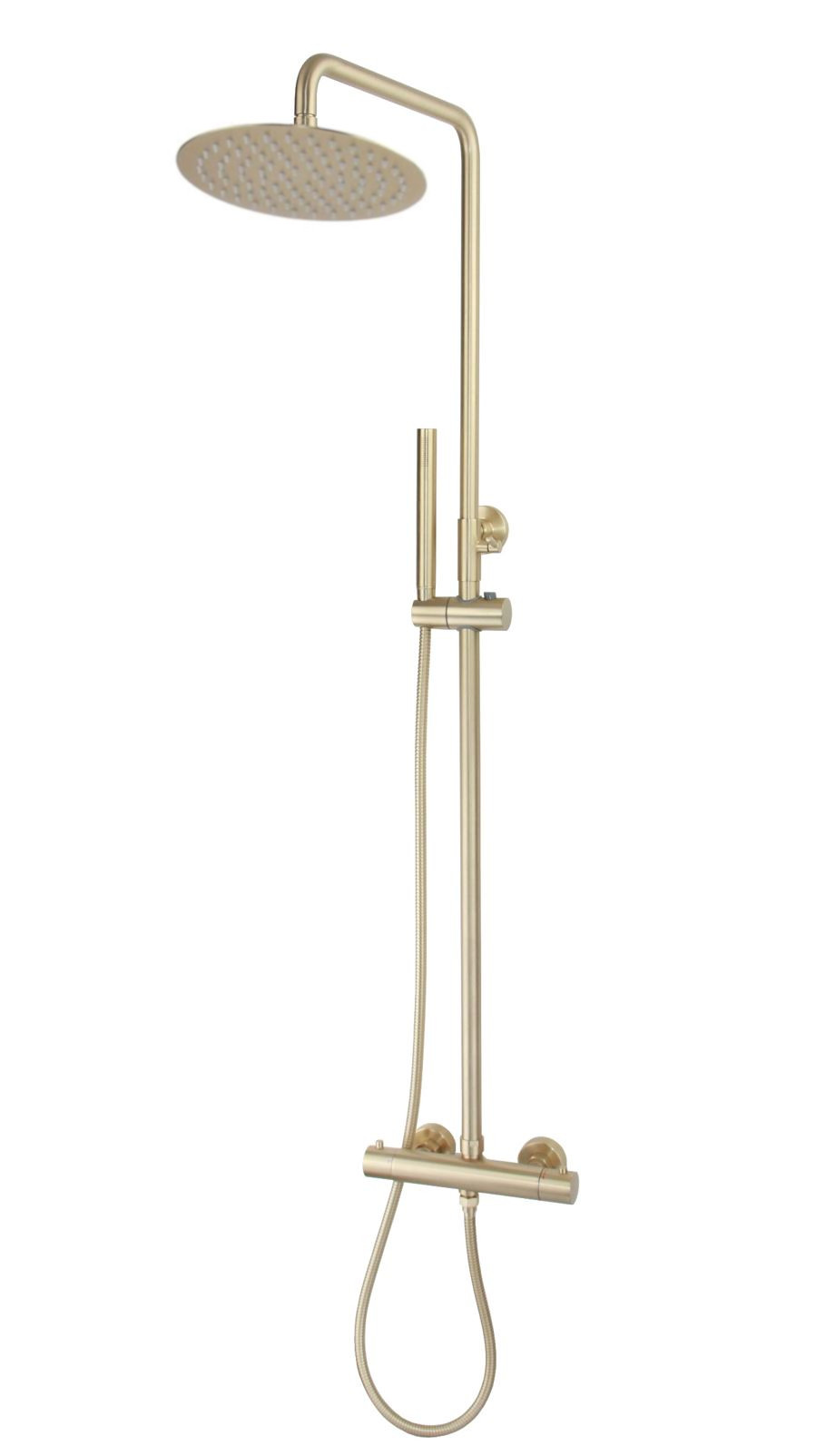 BD - Nancy-300 thermostatische regendouche-opbouwset mat-goud