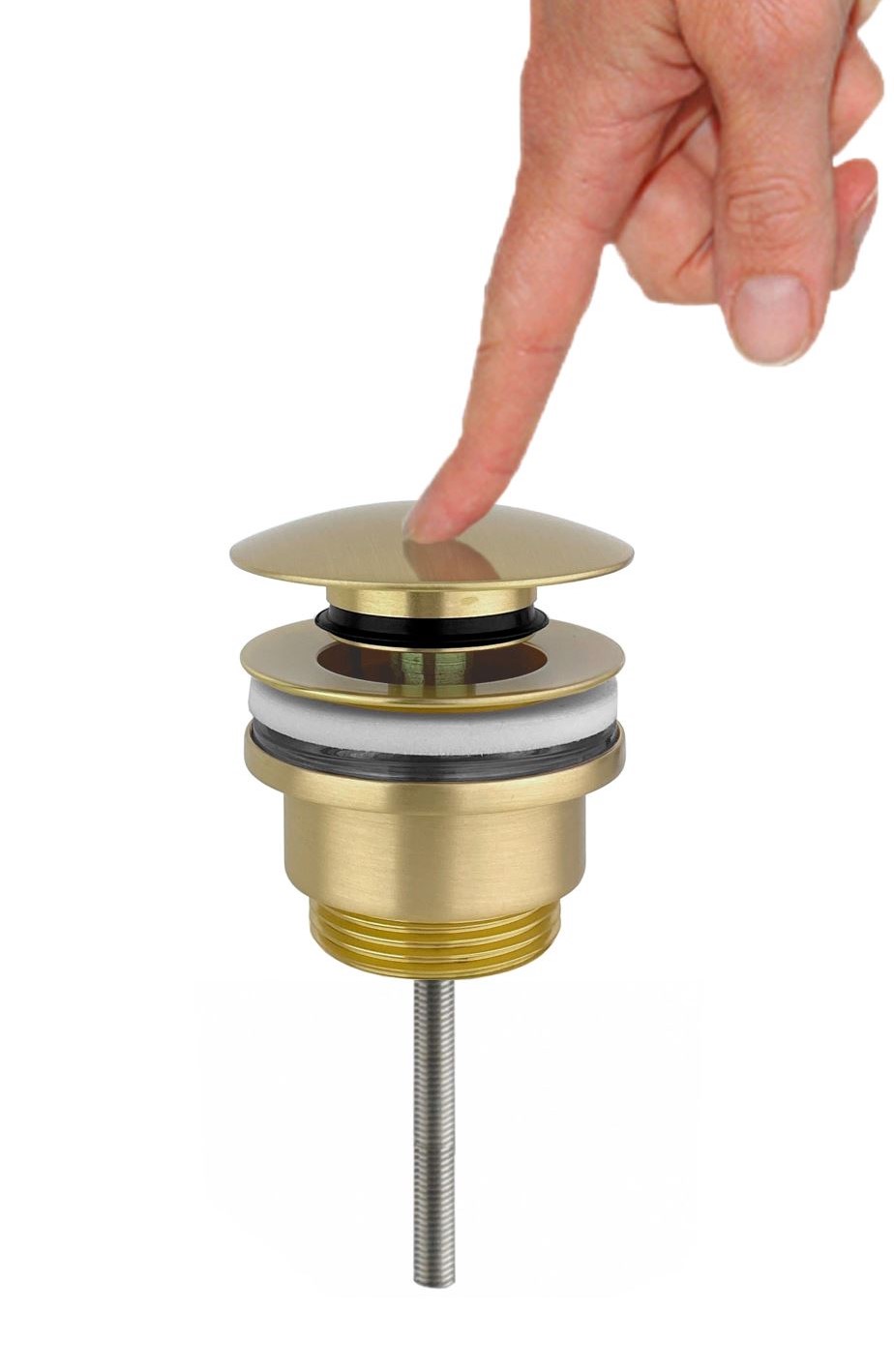 BD - Nancy clic-waste z/overloop 5/4 mat-goud