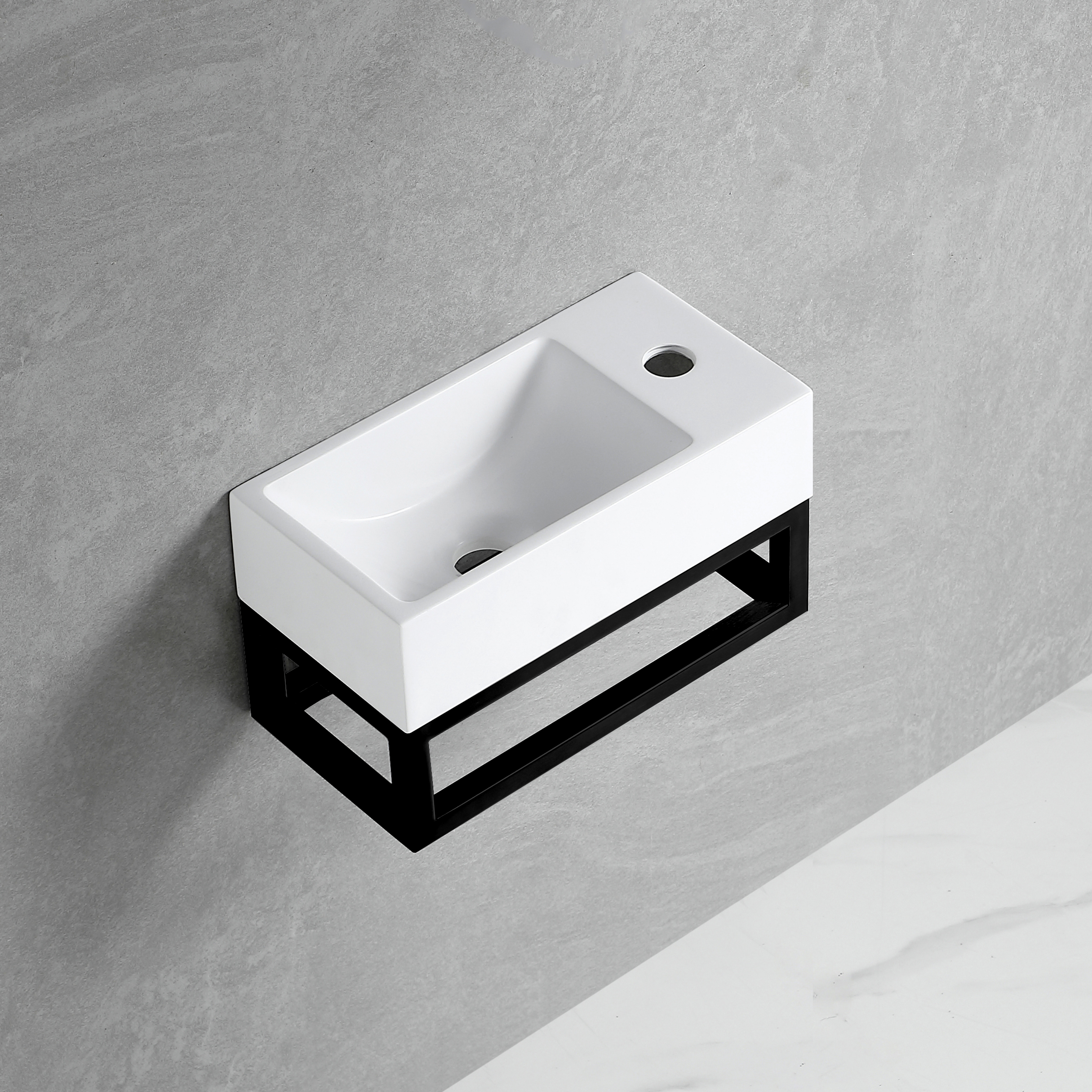 BD - R-Line Nero fontein L&R met kraangat inclusief zwart frame