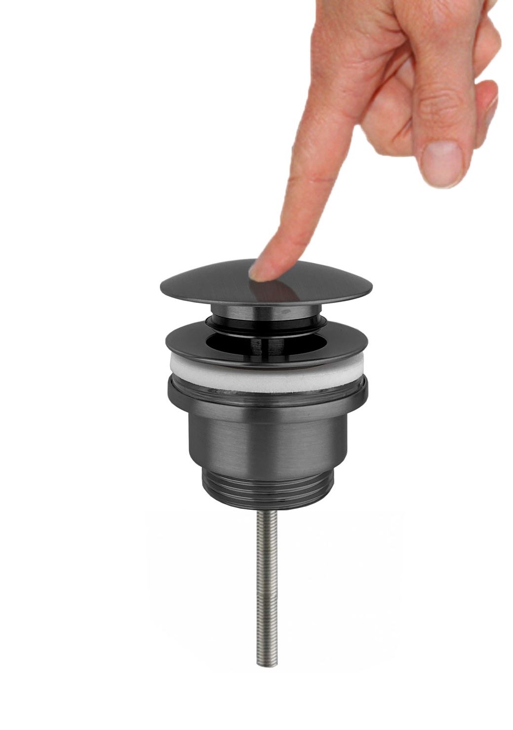 BD - Moya clic-waste z/overloop 5/4 Gunmetal