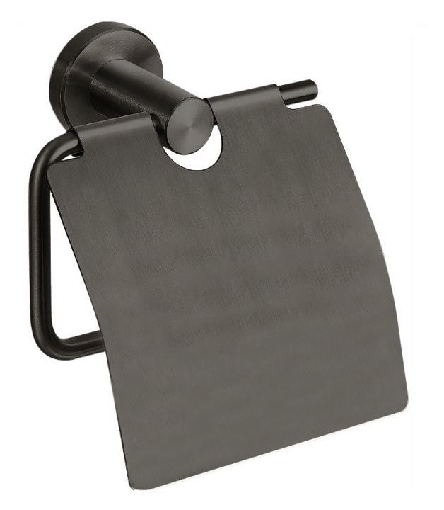BD - Moya toiletrolhouder met klep gunmetal