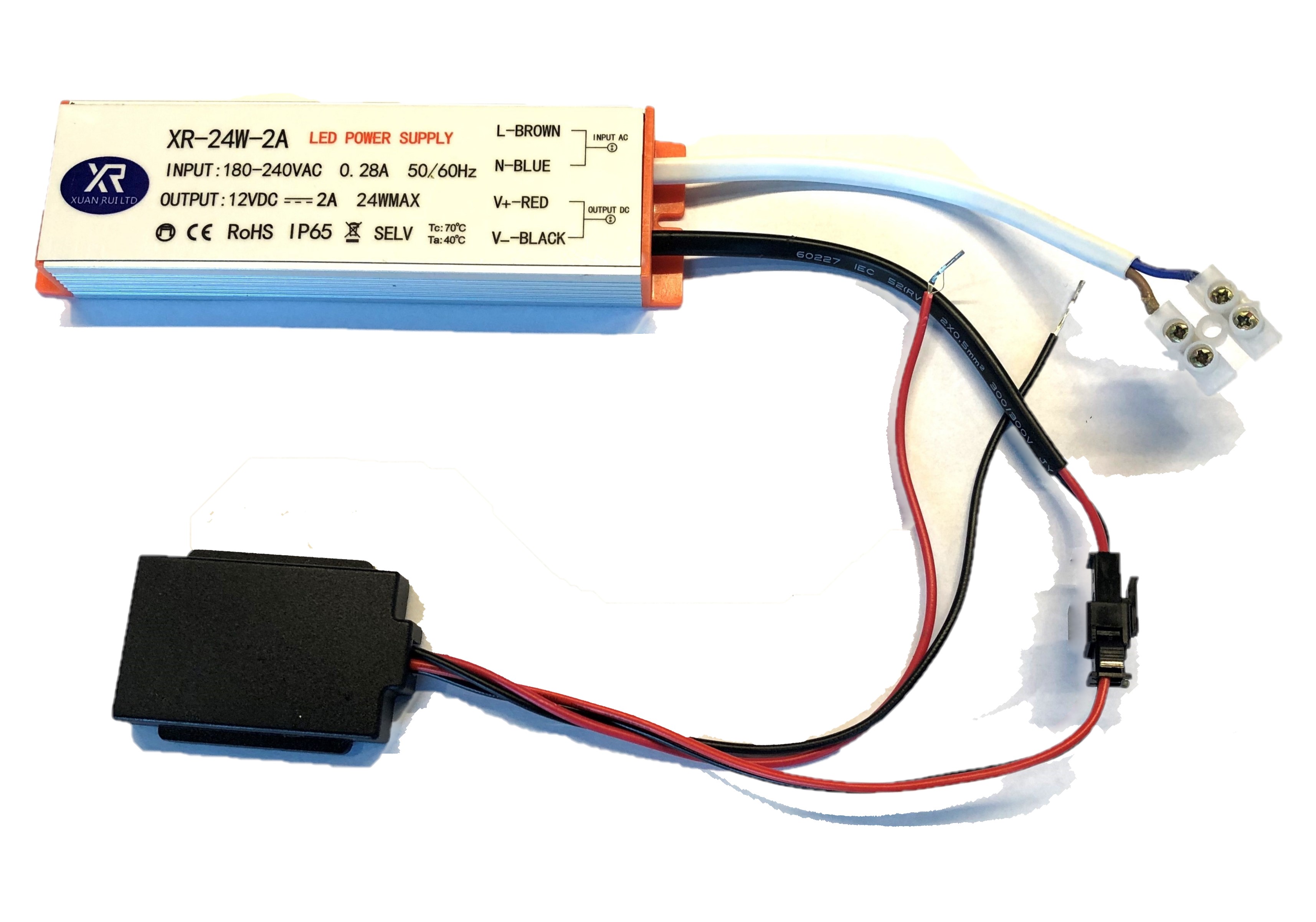 BD - Trafo en Touch-switch 24W (ter-vervanging) tbv: diverse spiegels