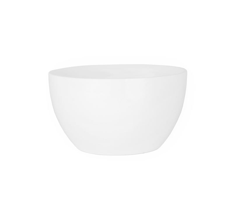 BD - Arezzo fontein opbouwkom Just-Solid Diameter  20 cm Mat-Wit