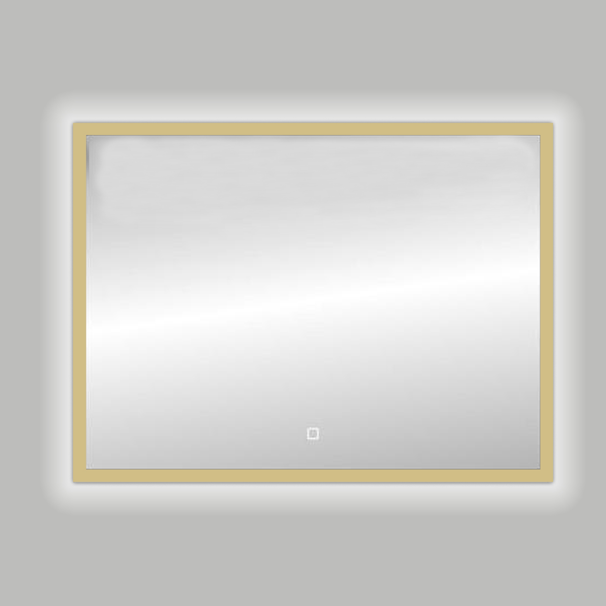 BD - Nancy Isola LED spiegel B=100cm x H=80cm mat-goud