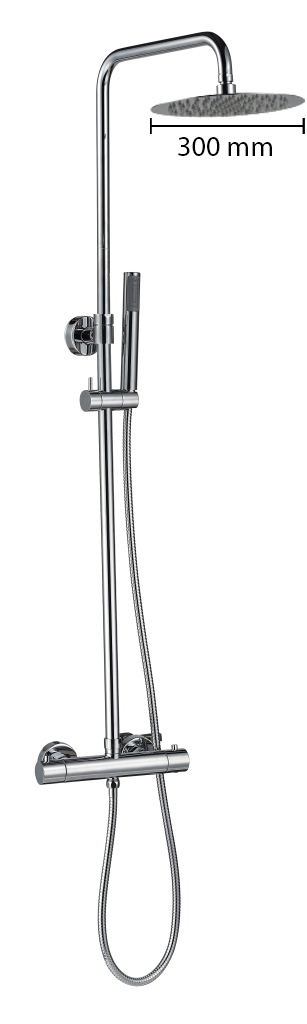 BD - Paris-300 thermostatische regendouche-opbouwset