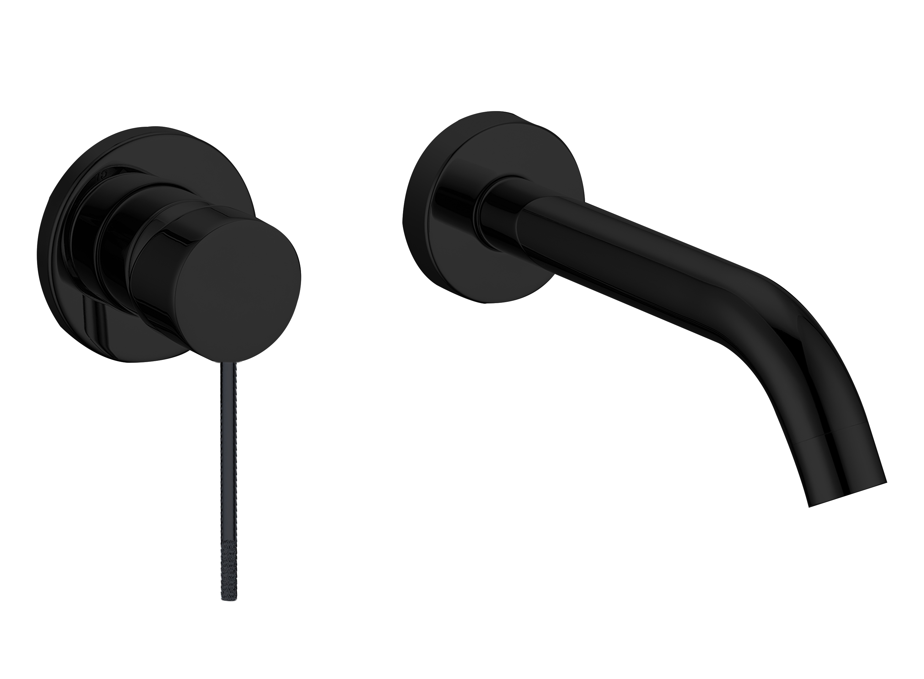 BD - Nero-Decorata inbouw-wandmengkraan uitl=20cm mat-zwart