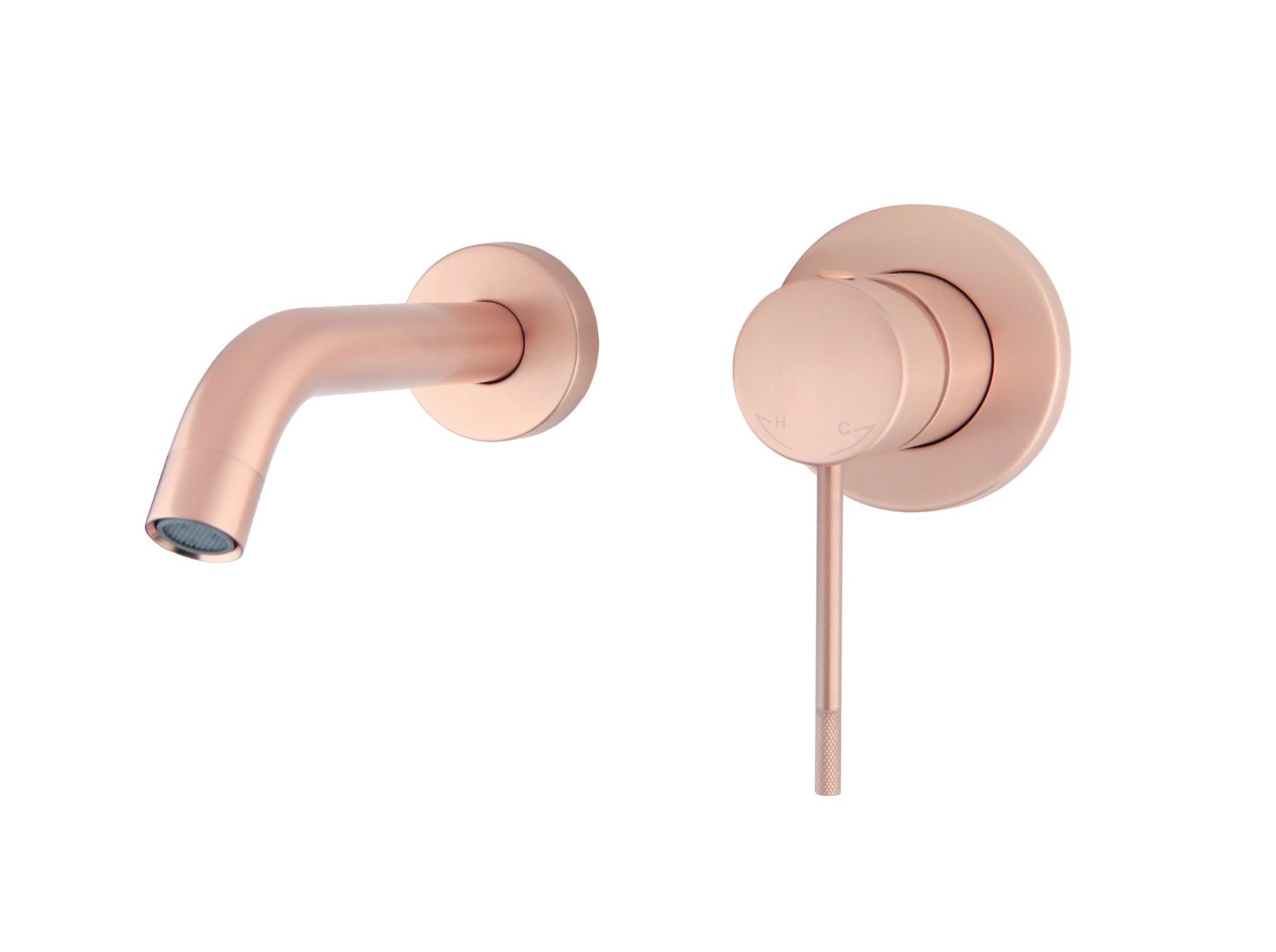 BD - Lyon-Decorata inbouw-wandmengkraan uitl=20cm rosé-mat-goud