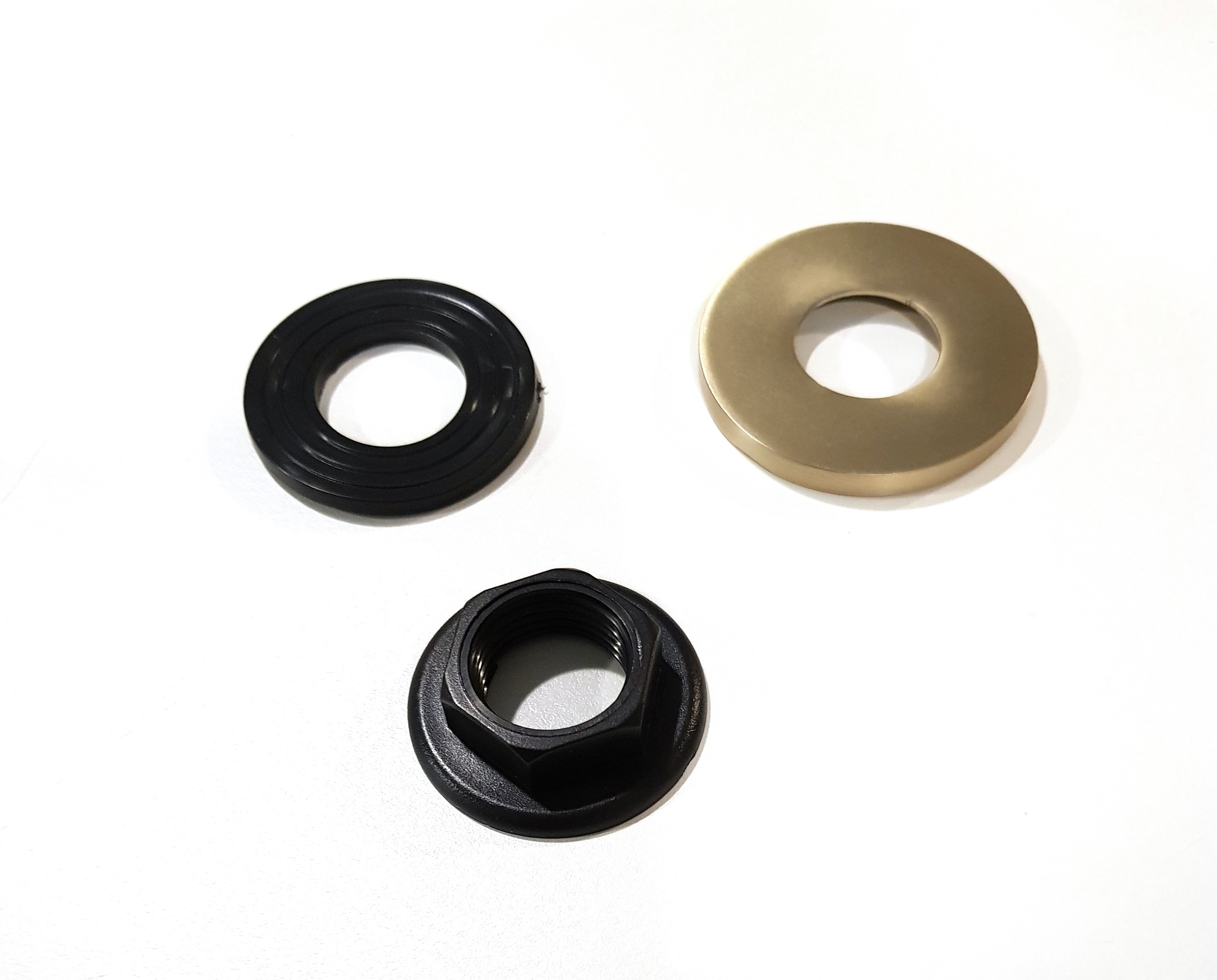 BD - rozet + wartel 1/2 tbv. fonteinkraan mat-goud