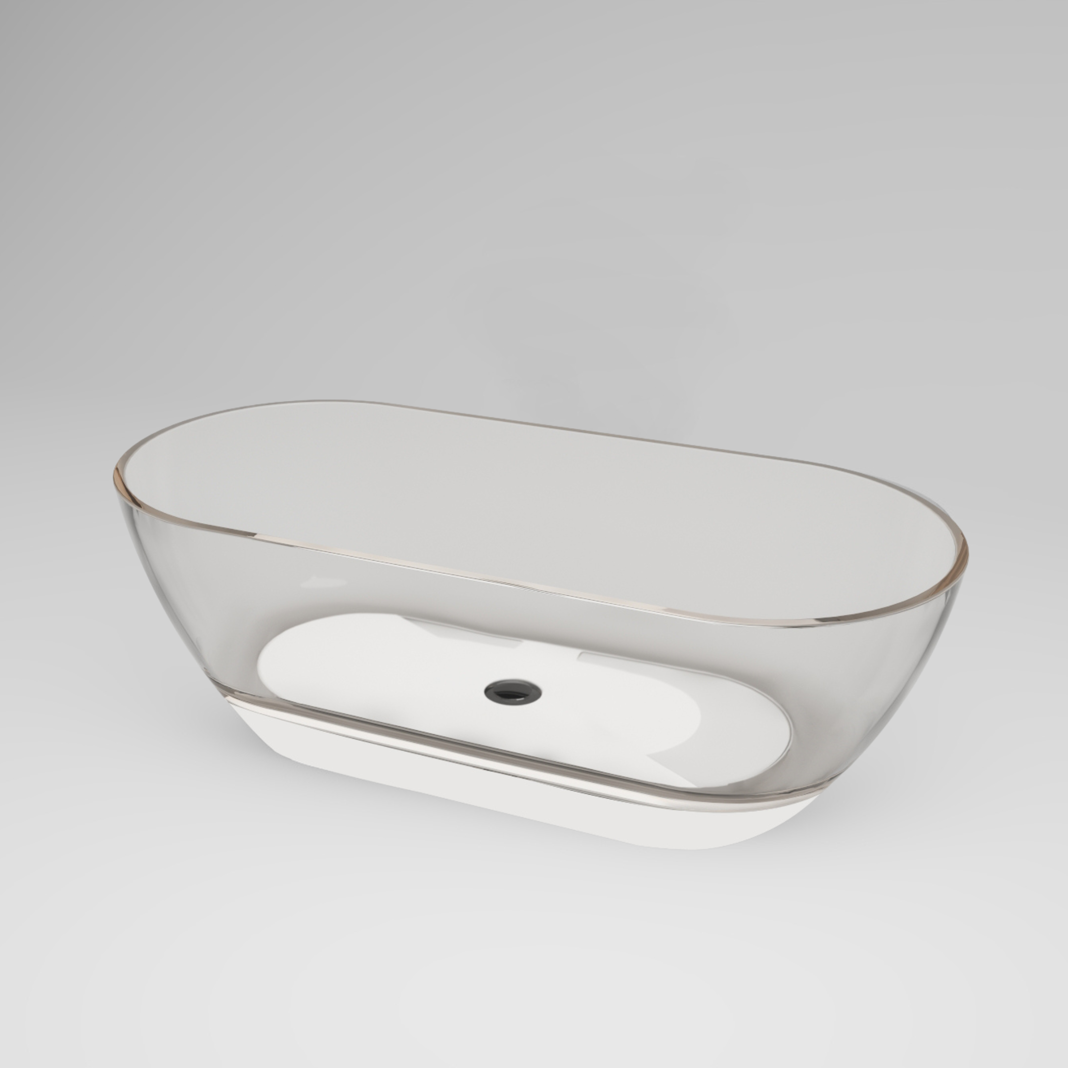 BD - Color Transpa-Clear vrijstaand bad 170x78x56cm