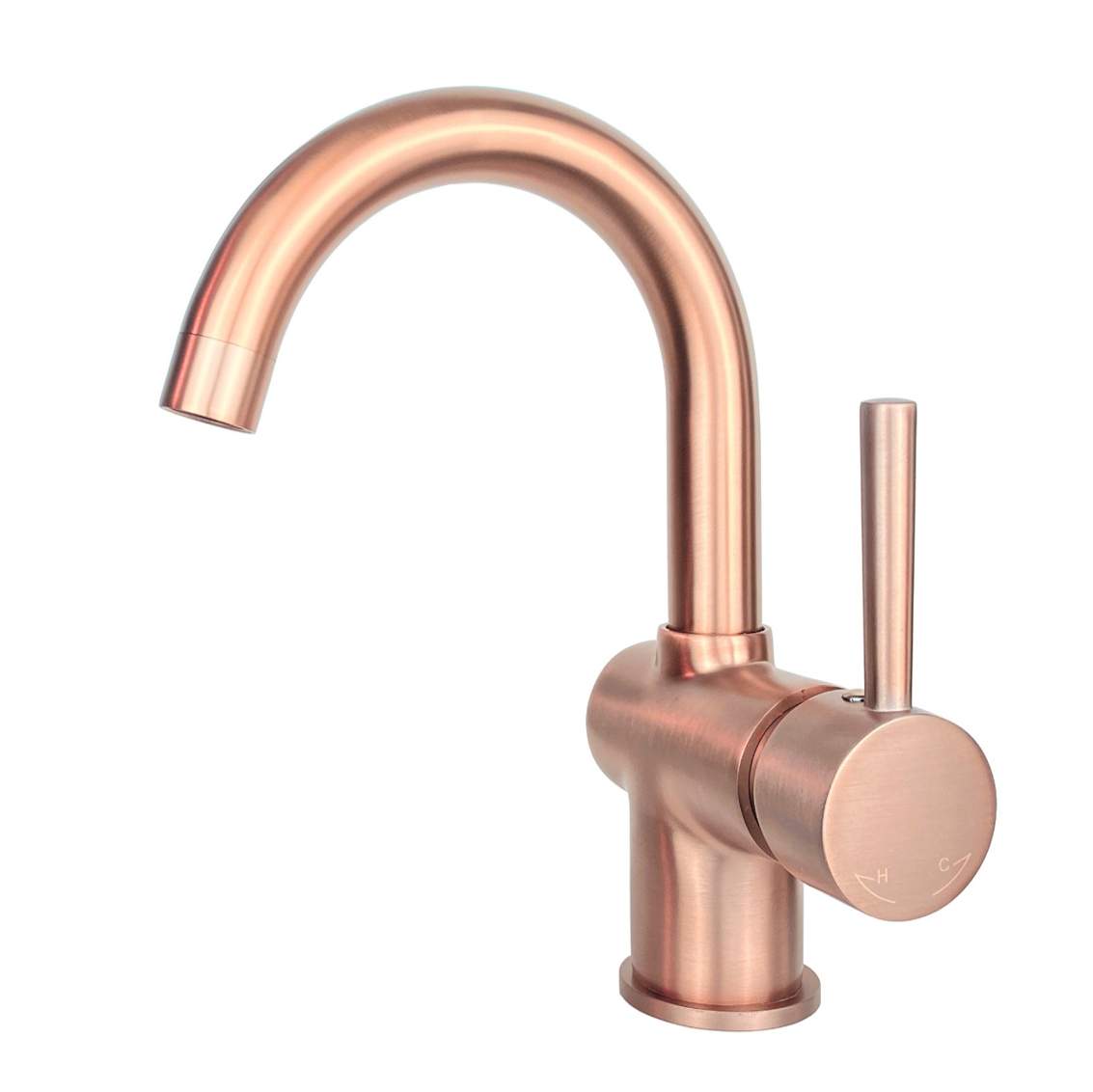 BD - Lyon-Bondorf wastafelmengkraan met drb.uitloop Mat-Rose-Goud