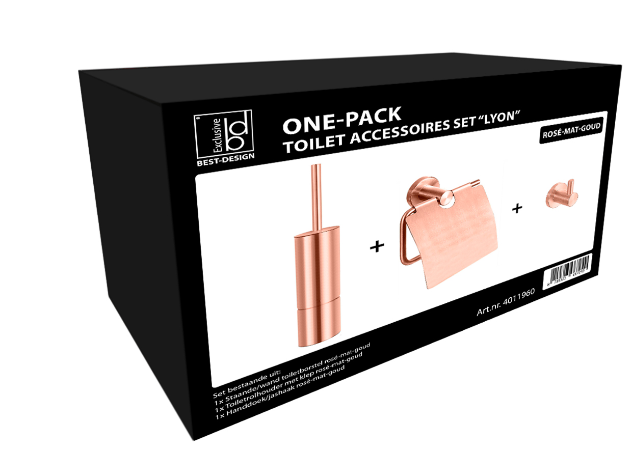 BD - One-Pack toilet accessoires set Lyon