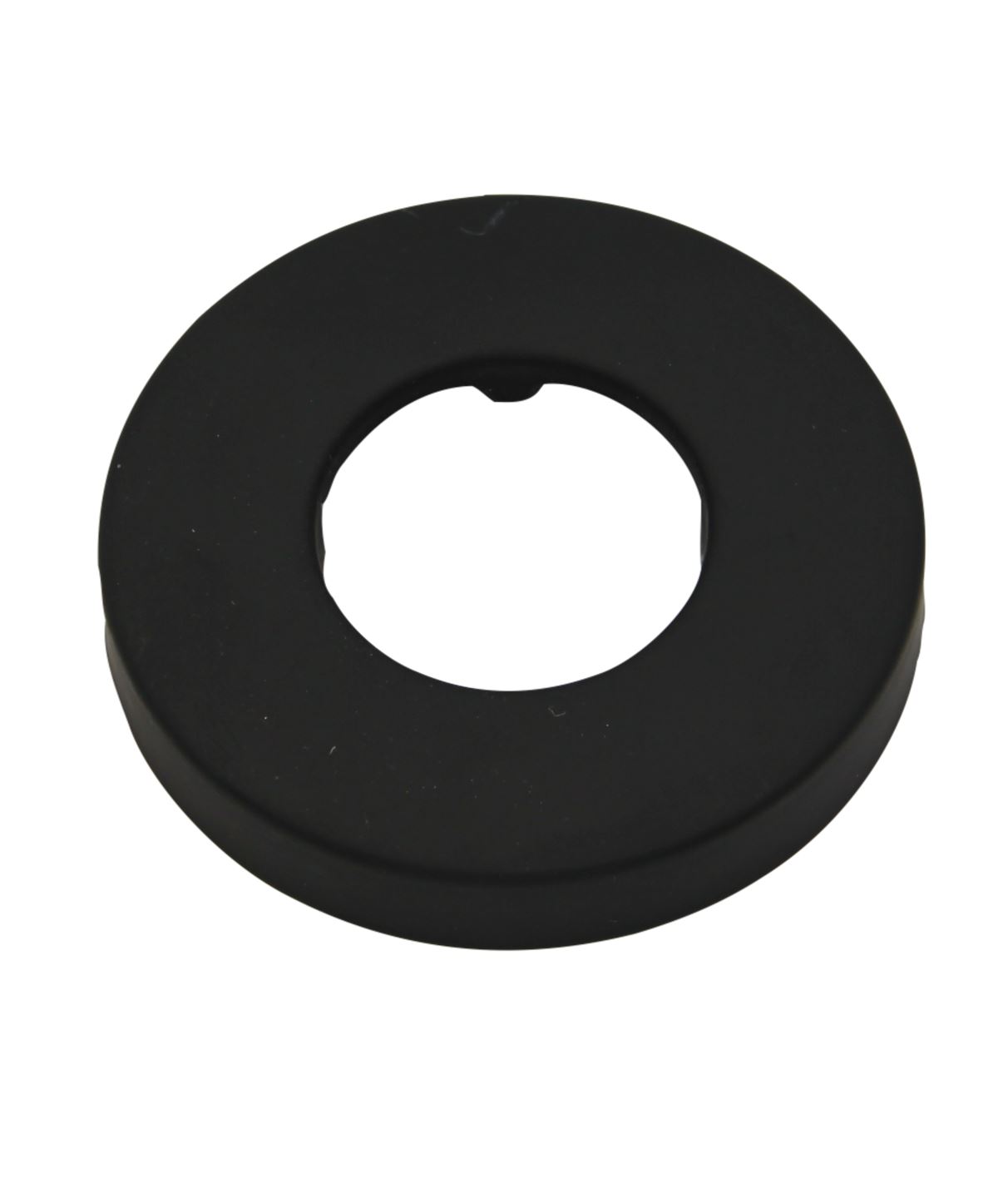 BD - rozet Nero tbv.vloerbuis Mat-Zwart