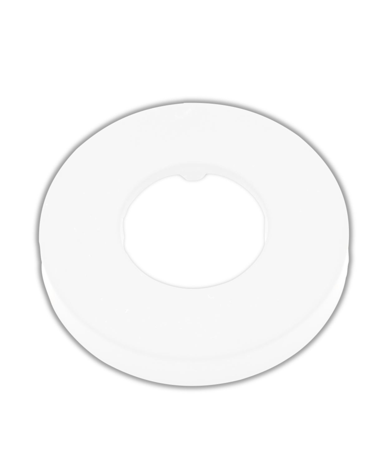 BD - rozet White tbv.vloerbuis Mat-Wit