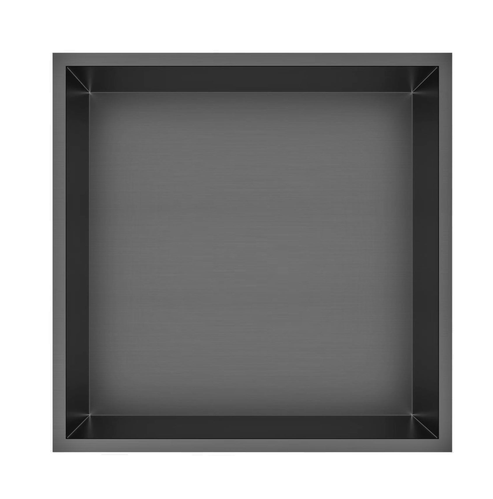 BD - Moya Kaya inbouwnis 30.5x30.5x7 cm Gunmetal