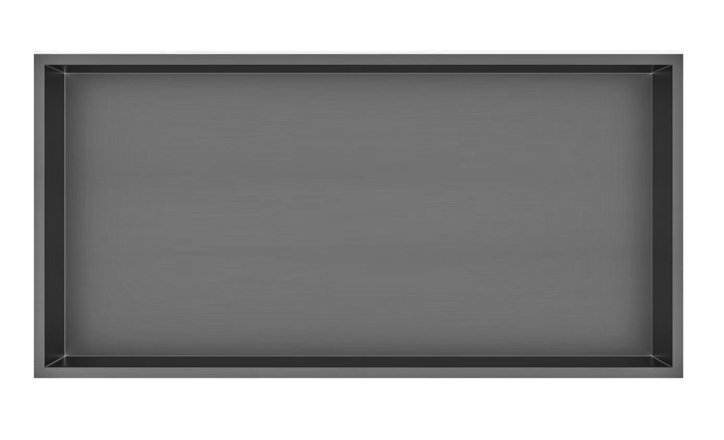 BD - Moya Lotus inbouwnis 61x30.5x7 cm Gunmetal