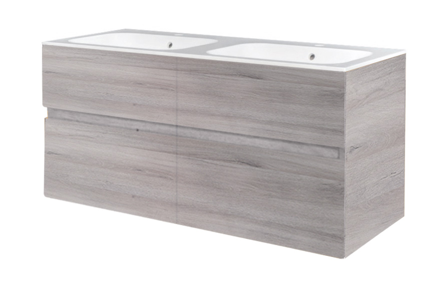 BD - Bora-Grey-Greeploos meubel onderkast 4 laden zonder wastafel 120 cm