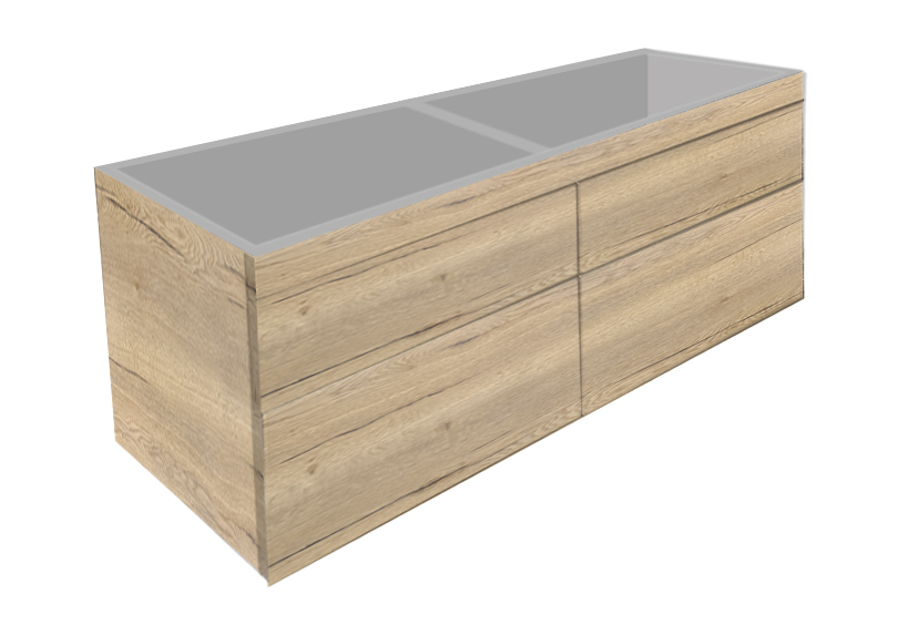 BD - Beauty-120-Halifax-Greeploos meubel onderkast 4-laden