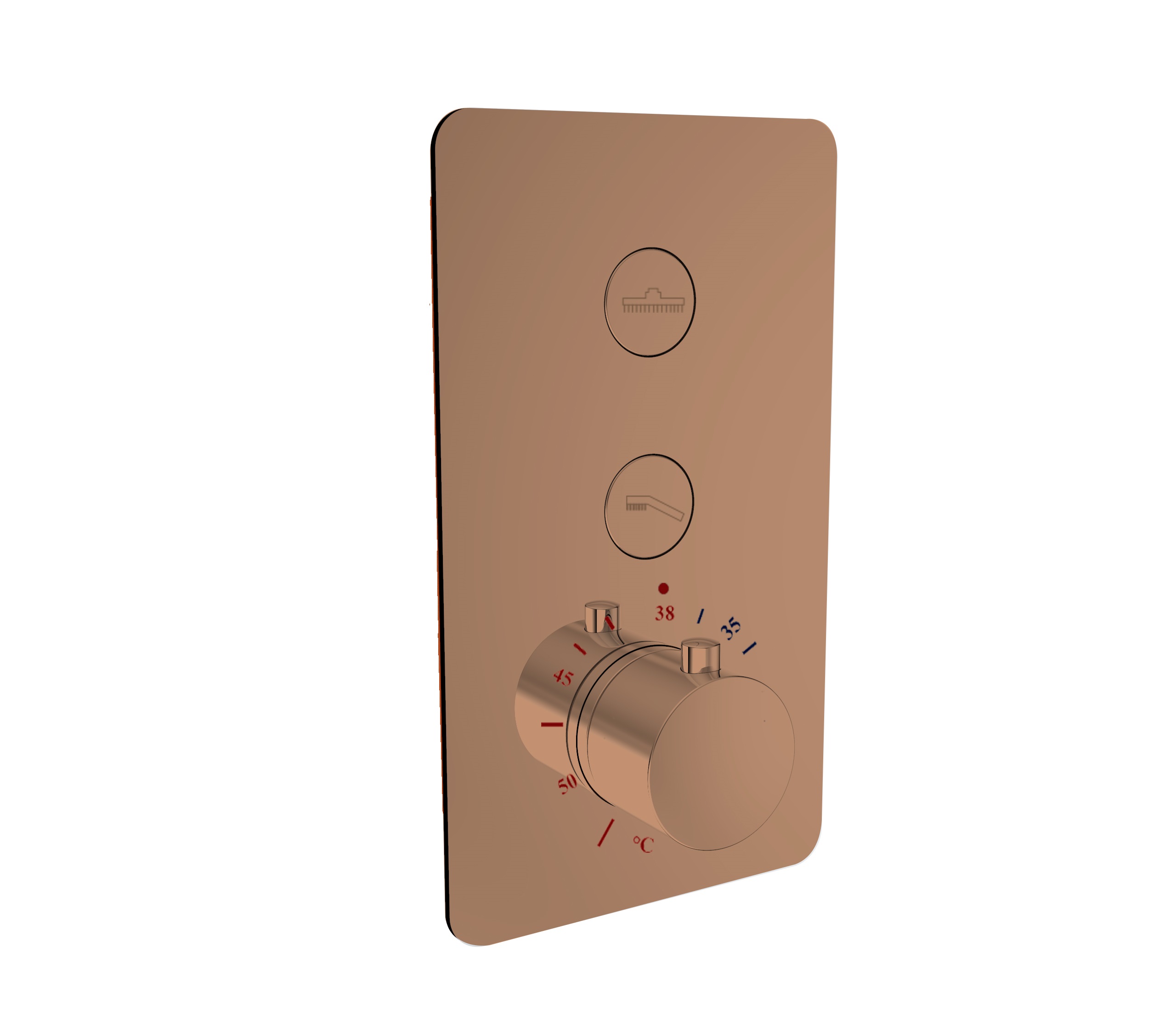 BD - frontplaat zonder temperatuurknop tbv. Clic-Dijon