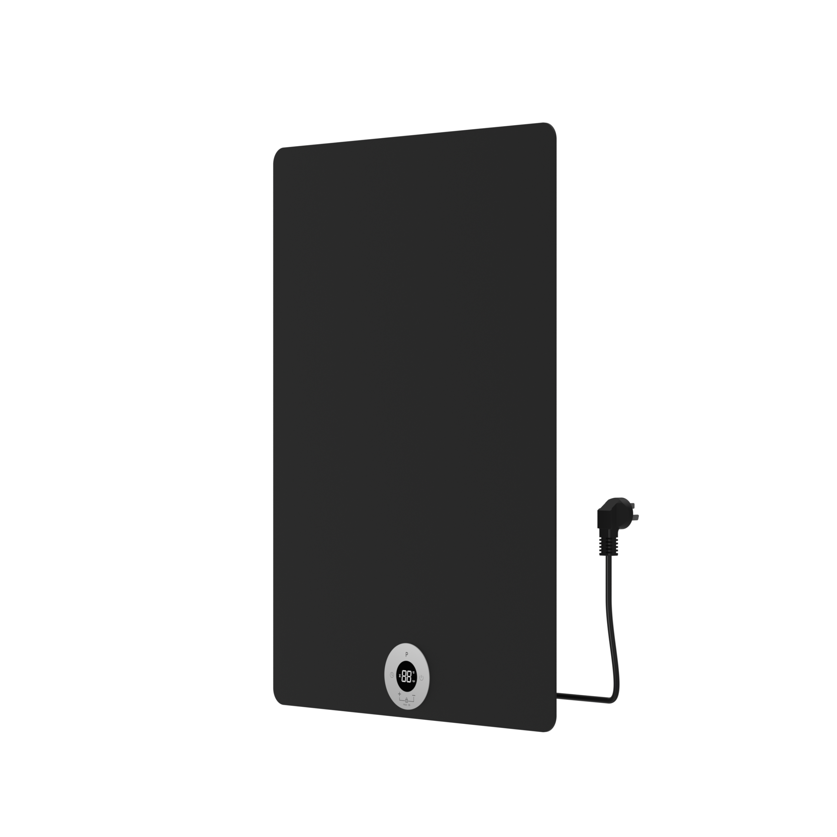 BD - Brenner-Black Elektrische radiator mat-zwart 300W 700x500mm