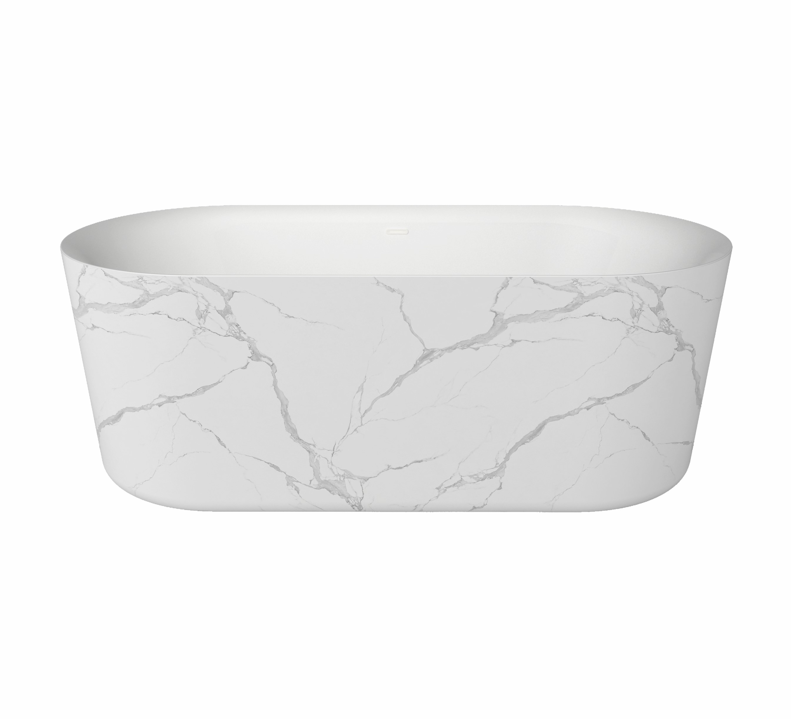 BD - Bianco-Marble vrijstaand bad 179x85x60cm