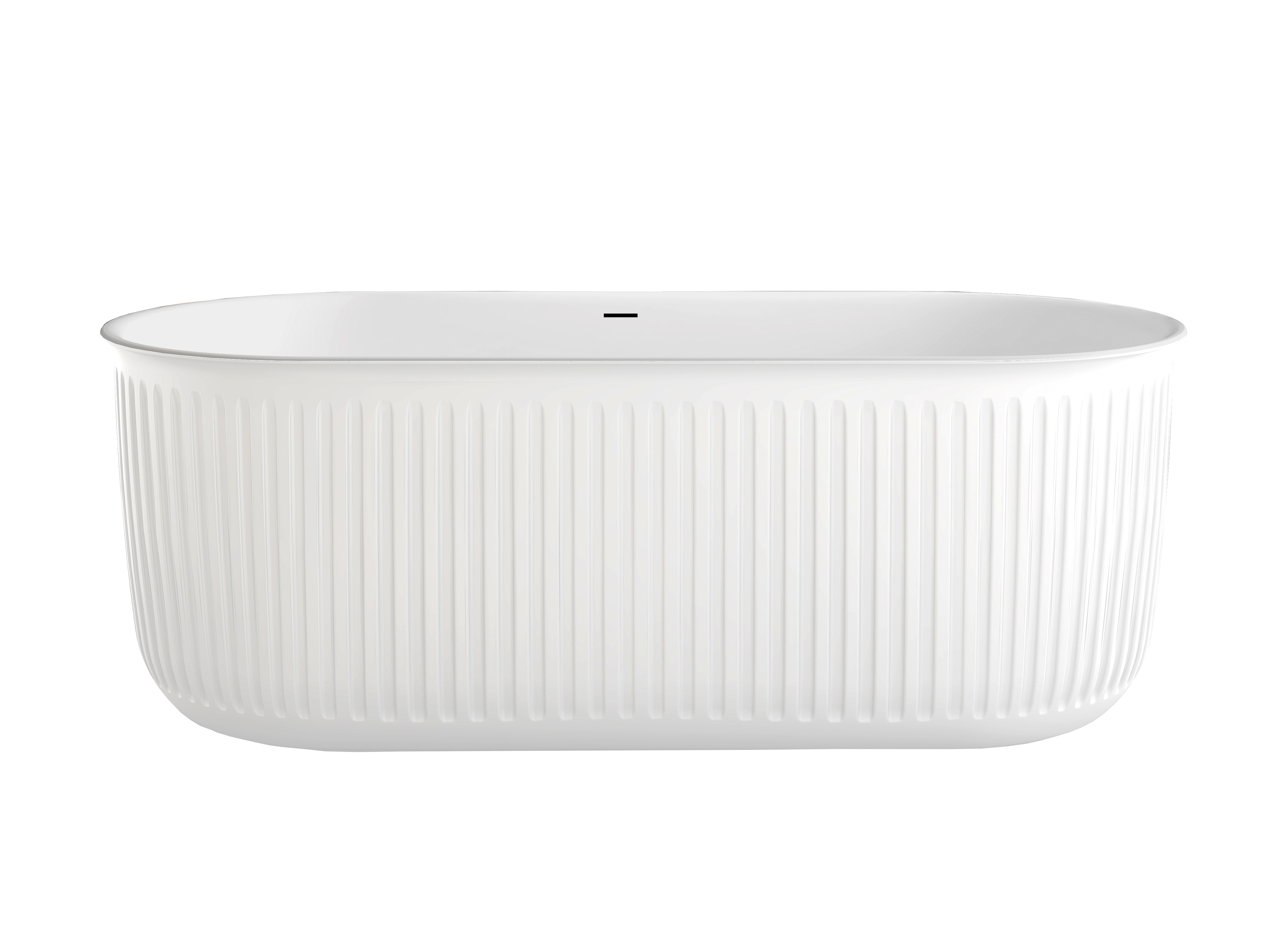 BD - Ribbel vrijstaand bad 170x78x60 cm