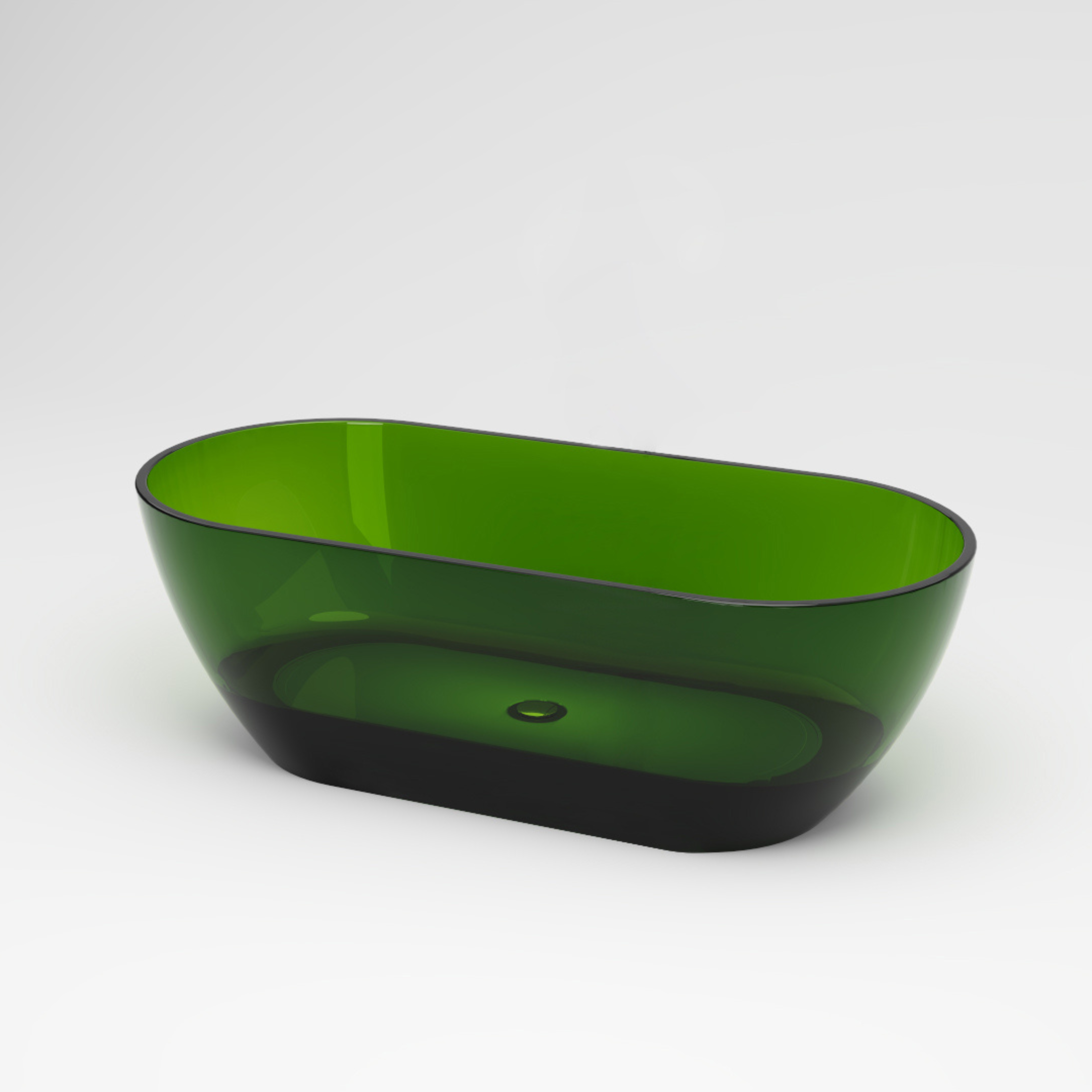 BD - Color Transpa-Emerald vrijstaand bad 170 x 78 x 56 cm